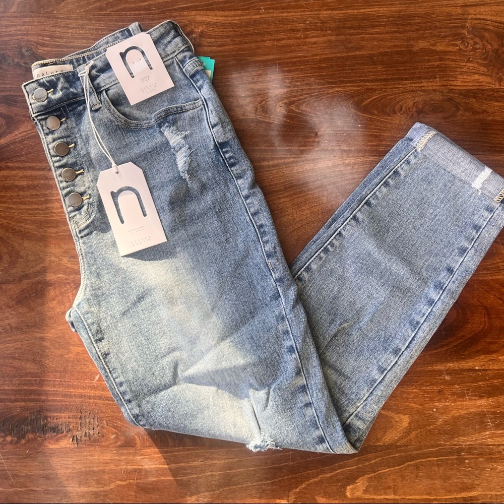 Juliette High Rise Cuffed Straight Mom Jean